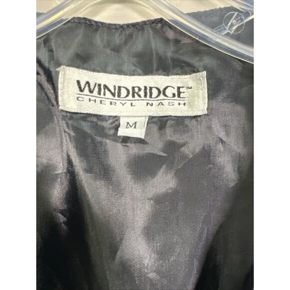 VTG Windridge Cheryl Nash Vest‎ Womens M Paisley Navy Made In USA Festival 90s - Picture 6 of 8